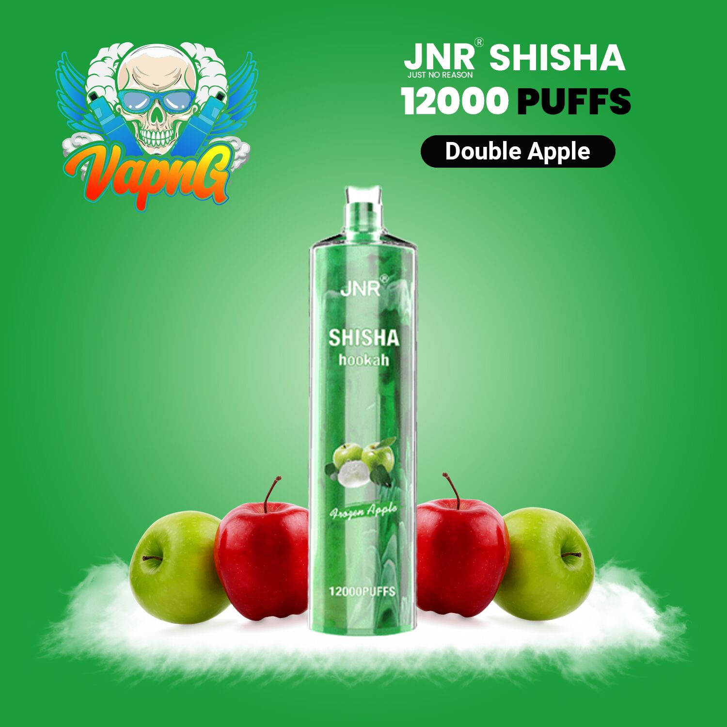 Jnr Shisha Hookah Puffs Double Apple Vapng